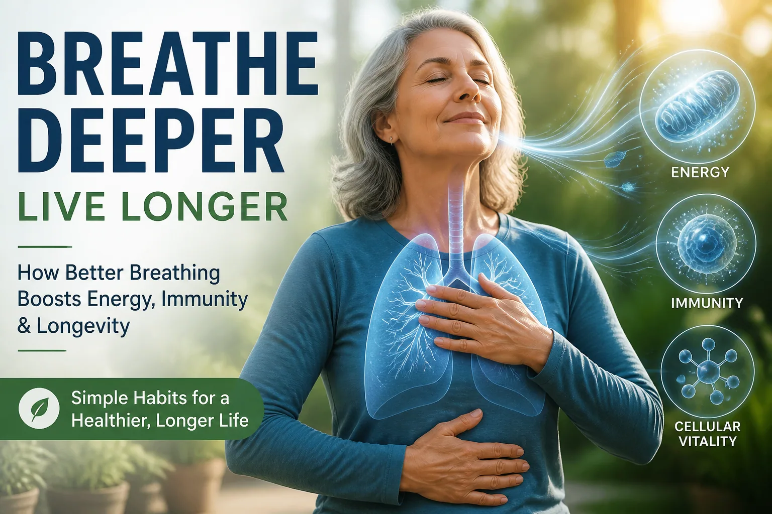Breath & Aging: How Conscious Breathing Supports Lung Health, Cellular Renewal & Longevity